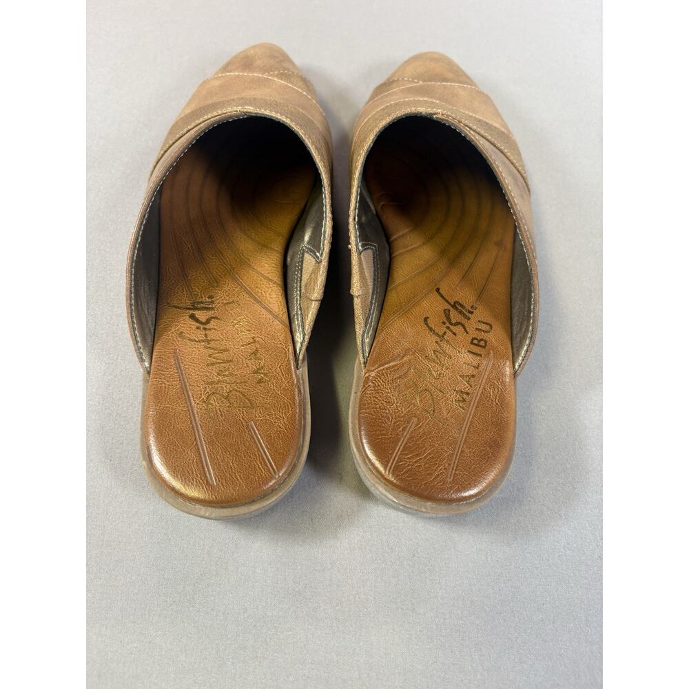 Blowfish Malibu Hazel Mule Shoes Womens Size 8 M Brown Textured Slip On Heeled - Picture 3 of 8